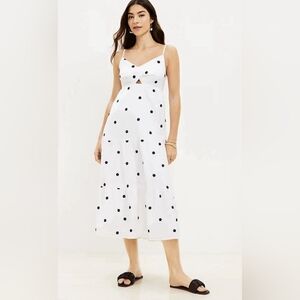 LOFT Floral Twist Cutout Cami Maxi Dress LARGE